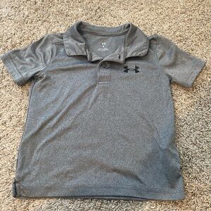 Under Armour Heather Gray Performance Polo